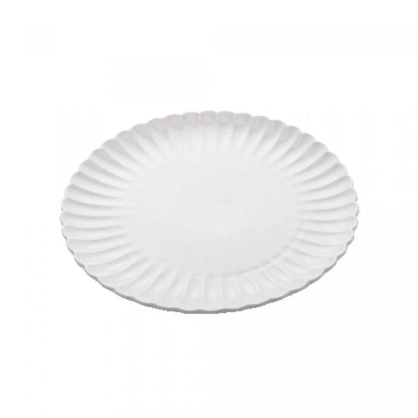 Imagem de Kit 2 Pratos De Sobremesa 20Cm Porcelana Wolff Pétala Branco