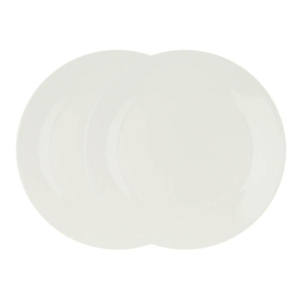 Imagem de Kit 2 Pratos Para Sobremesa De Porcelana Clean Branco 20Cm