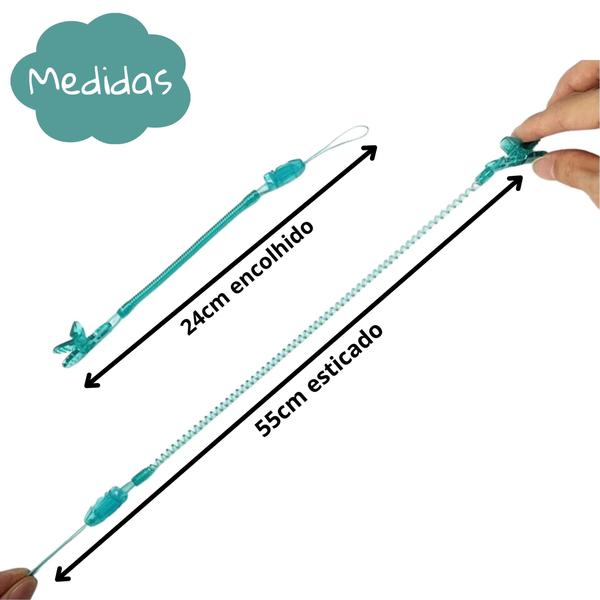 Kit 2 Prendedor De Chupeta Mola Pietra Baby Imagem de Kit 2 Prendedor De Chupeta Mola Pietra Baby