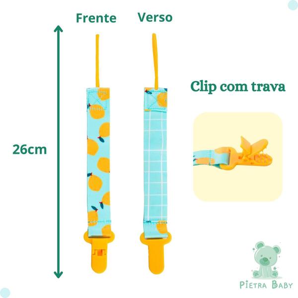 Imagem de Kit 2 Prendedores De Chupeta Pietra Baby