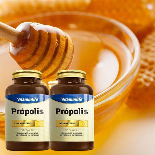 Imagem de Kit 2 Propolis Extrato Verde 60 Capsulas Vitaminlife