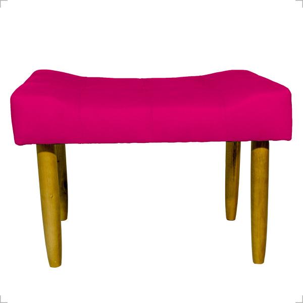 Imagem de Kit 2 Puff Decorativo Confortável Retangular Para Sala Recepção Quarto Requinte Suede Cores Pé Palito