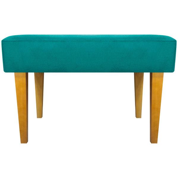 Imagem de Kit 2 Puff Decorativo Retangular Para Sala Recepção Charme Pé Trapézio Suede Cores