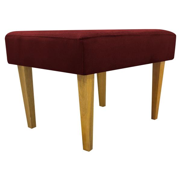 Imagem de Kit 2 Puff Decorativo Retangular Para Sala Recepção Charme Pé Trapézio Suede Cores