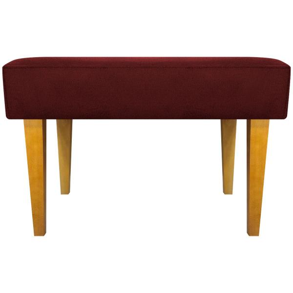 Imagem de Kit 2 Puff Decorativo Retangular Para Sala Recepção Charme Pé Trapézio Suede Cores