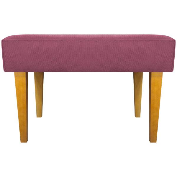 Imagem de Kit 2 Puff Decorativo Retangular Para Sala Recepção Charme Pé Trapézio Suede Cores