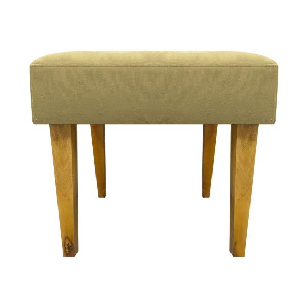 Imagem de Kit 2 Puff Decorativos Para Sala Charme Suede Cores Pé Castanho - Clique E Decore