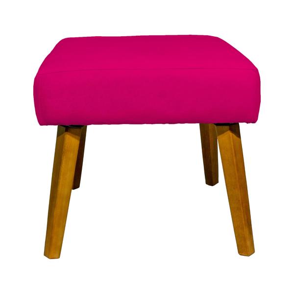 Imagem de Kit 2 Puff Decorativos Para Sala Charme Suede Cores Pé Castanho - Clique E Decore