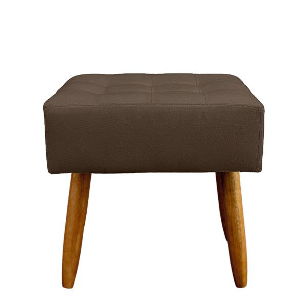 Imagem de Kit 2 Puff Retangular New para Sala e Quarto Suede Capuccino - LH Decor