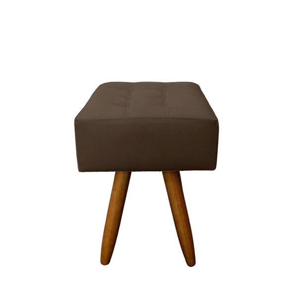 Imagem de Kit 2 Puff Retangular New para Sala e Quarto Suede Capuccino - LH Decor