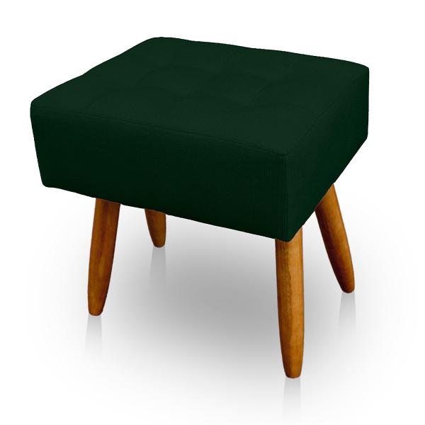 Imagem de Kit 2 Puff Retangular New para Sala e Quarto Suede Verde - LH Decor