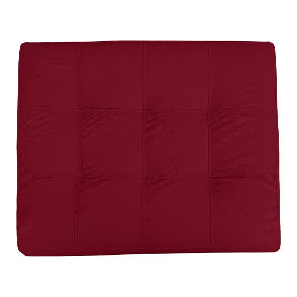 Imagem de Kit 2 Puff Retangular New para Sala e Quarto Suede Vermelho - LH Decor