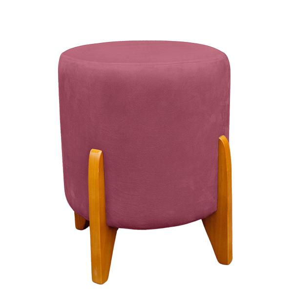 Imagem de Kit 2 Puff Thor Luxo para Sala e Quarto Suede Rose - LH Decor