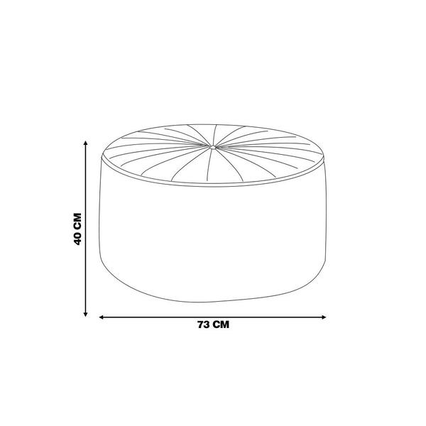 Imagem de Kit 2 Puffs Decorativos Sala De Estar Round Veludo Verde G45 - Gran Belo