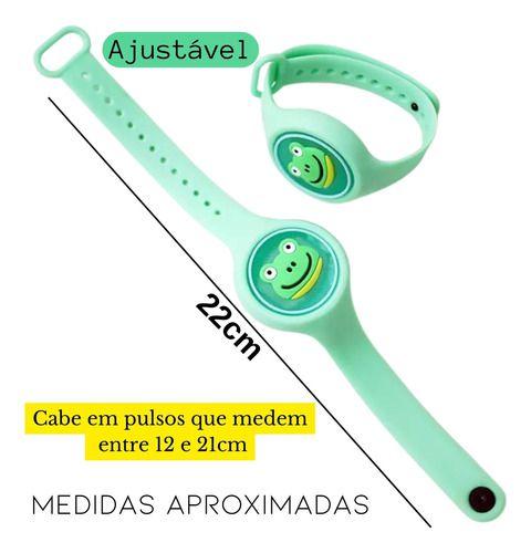 Imagem de kit 2 Pulseira Repelente Infantil Anti Mosquitos Dengue Pernilongo pisca pisca proteção para a criança bebê 