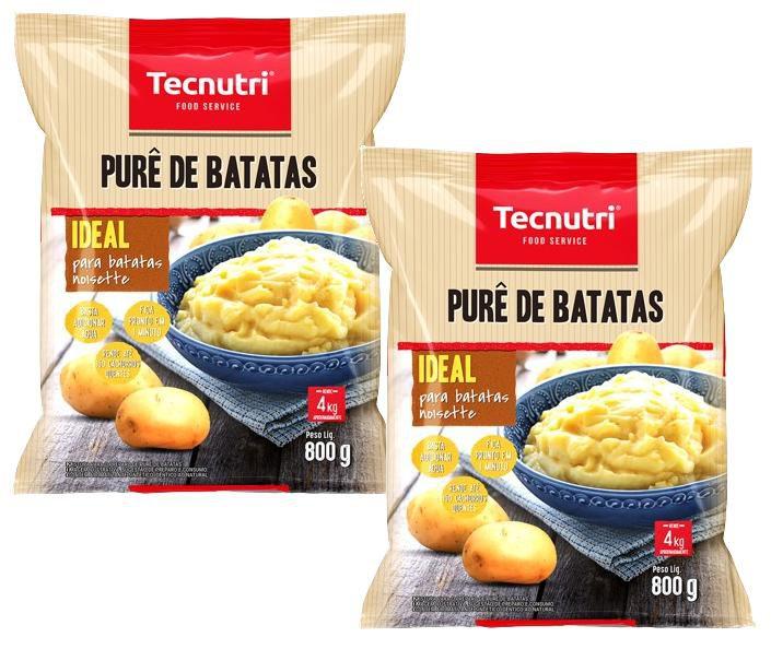 Imagem de kit 2 Purê de Batata Tecnutri PROFESSIONAL PACOTE  800g