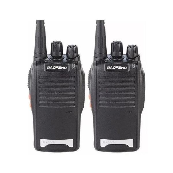 Imagem de Kit 2 Radio 777s Vhf/uhf 16 Canais Comunicador Profissional - BAOFENG