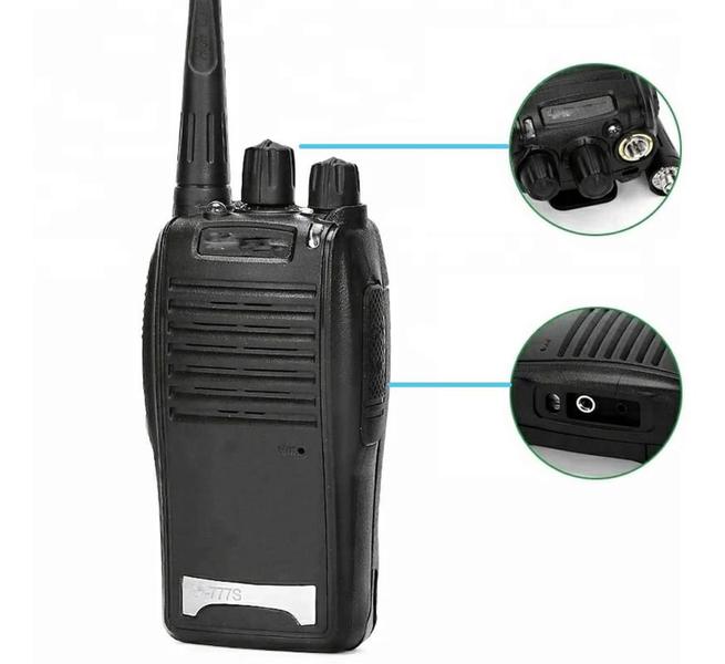 Imagem de Kit 2 Radio Comunicador 777s 16 CH 12Km Ht Profissional Com Fone Completo WalkTalk