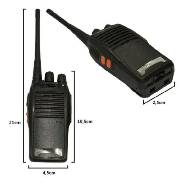 Imagem de Kit 2 Radio Comunicador 777s 16 CH 12Km Ht Profissional Com Fone Completo WalkTalk