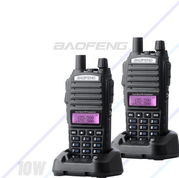 Imagem de Kit 2 Rádio Comunicador Baofeng UV82 10W VHF UHF FM