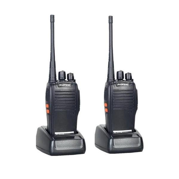 Imagem de Kit 2 Rádio Comunicador Walk Talk Baofeng 777s Com Fone e Longo Alcance