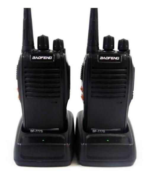 Imagem de Kit 2 Rádio Comunicador Walk Talk Baofeng 777s+ Fone