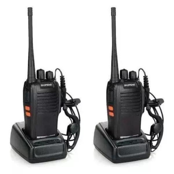 Imagem de Kit 2 Radio Comunicador Walk Talk Baofeng Bf-777s Acompanha Fones de Ouvidos