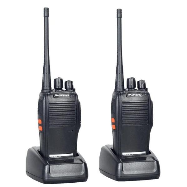 Imagem de Kit 2 Rádios Comunicação Walk Talk Bf-777S Uhf Vhf 16 Canais