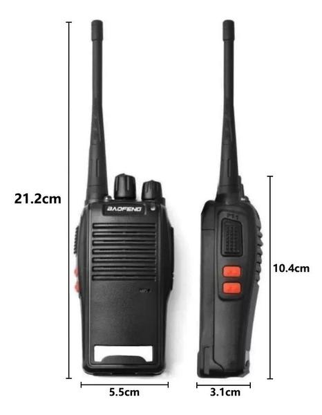 Imagem de Kit 2 Rádios Walk Talk Comunicador 16 Canais 12km Baofeng 777s Ht