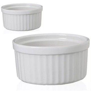 Imagem de kit 2 Ramequim De Porcelana Branco 10,5cm- 8426