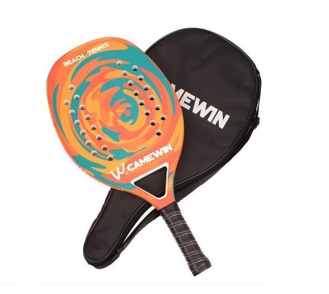 Imagem de Kit 2 Raquete Beach Tennis Carbono Camewin Praia