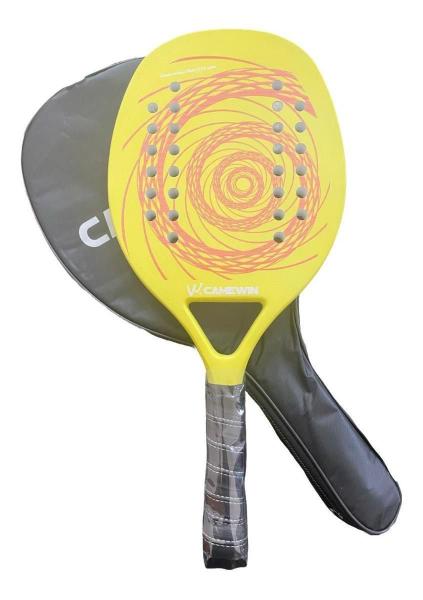 Imagem de Kit 2 Raquete Beach Tennis Carbono Camewin Praia