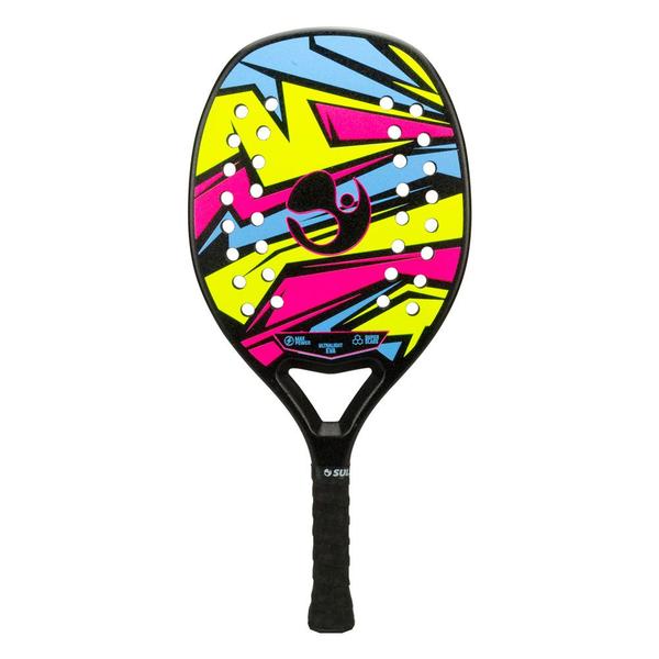 Imagem de Kit 2 Raquete Beach Tennis Sulina Thunder fibra + mochila e bola