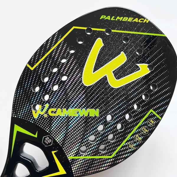 Imagem de Kit 2 Raquetes Beach Tennis Camewin 100% Fibra De Carbono 3K