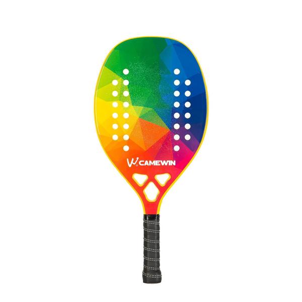 Imagem de Kit 2 Raquetes Beach Tennis Camewin 100% Fibra De Carbono 3K