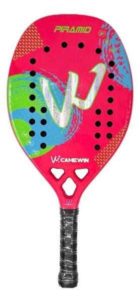 Imagem de Kit 2 Raquetes Beach Tennis Full Carbon 3K Camewin Top Shark