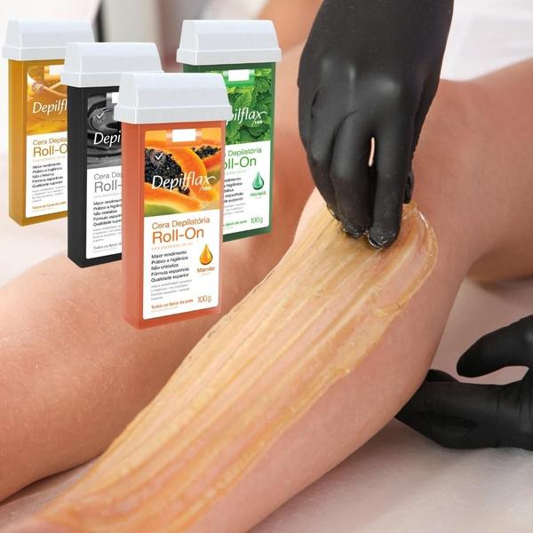Kit Refil Cera Depilatoria Corporal Profissional Depilação Roll