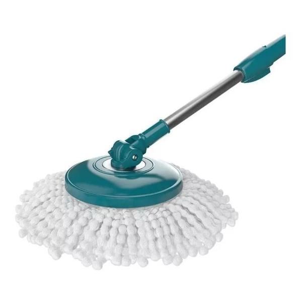 Imagem de Kit 2 Refil Mop Giratorio Fit Esfregão Microfibra Base 14Cm - Flash Limp