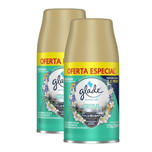 Imagem de Kit 2 Refil Odorizador Glade Águas Florais 269ml