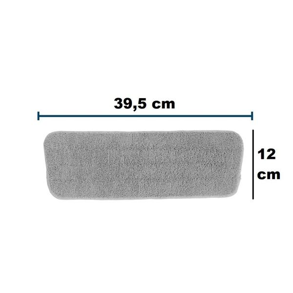 Imagem de Kit 2 Refil para Mop Spray Microfibra Rodo Esfregão Mágico Limpeza Celeste CLT-911A