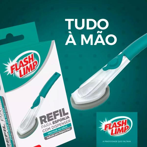 Imagem de Kit 2 Refis Da Esponja C/ Dispenser Para Louças Barato