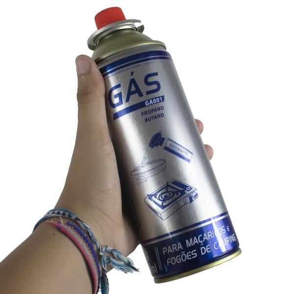 Imagem de Kit 2 refis de gás propano butano 225g/400ml maçarico/fogões