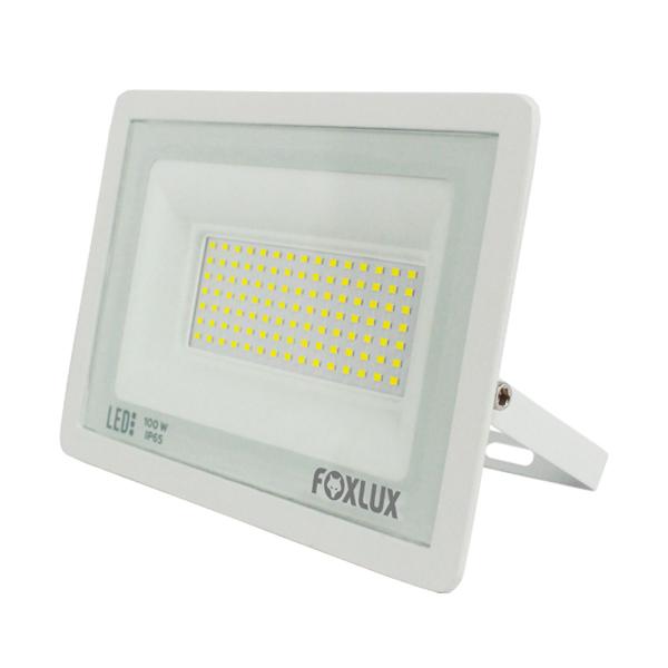 Imagem de Kit 2 Refletor Led 100W 6500K Branco Bivolt Foxlux