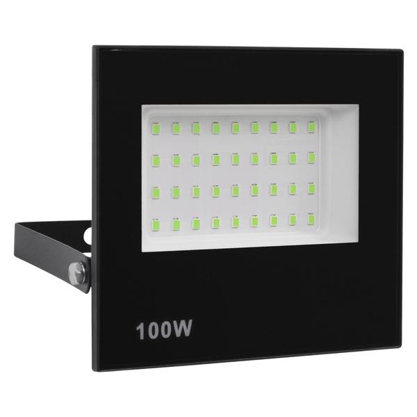 Imagem de Kit 2 Refletor Led 100w Holofote Bivolt Prova Dágua Verde