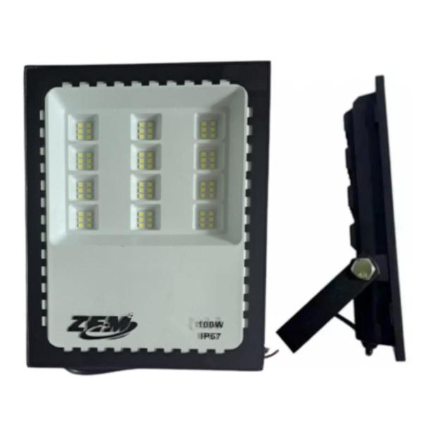 Imagem de Kit 2 Refletores Holofote Led Smd 100W Branco Frio 110/220