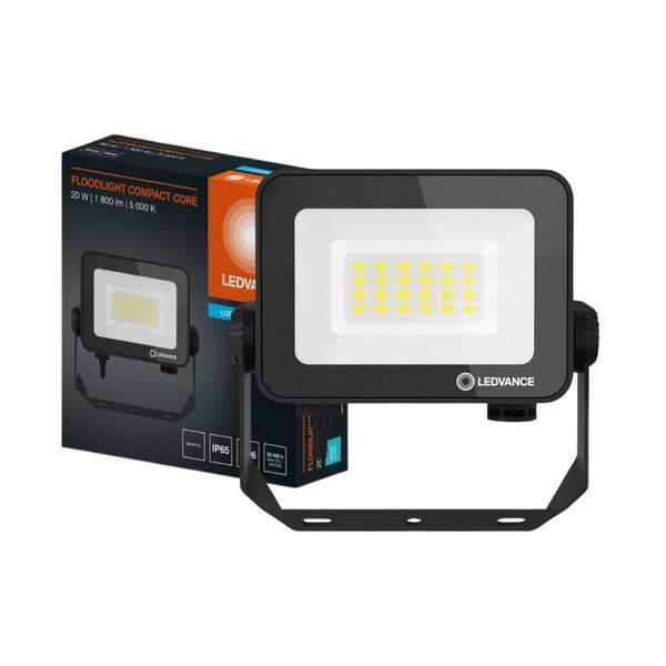 Imagem de Kit 2 Refletores Led Floodlight Compact Core 20w 5000k Ip65 Ledvance Osram