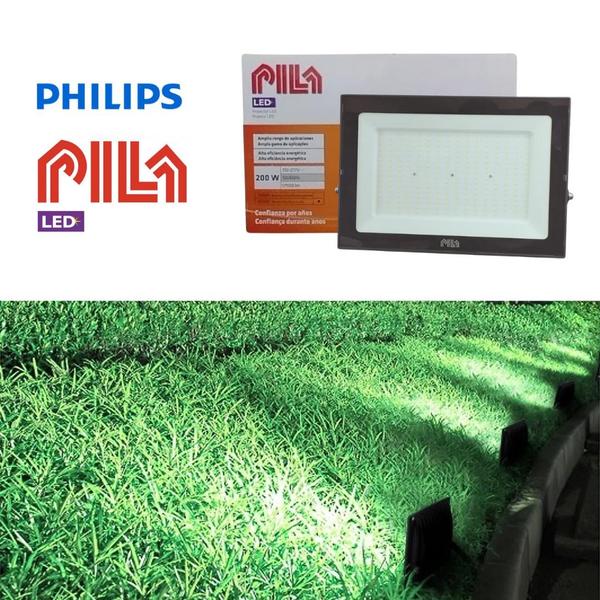 Imagem de Kit 2 Refletores Led Philips Pila 200w Ip65 Holofote 6500k