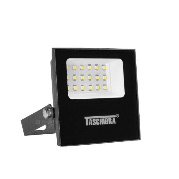 Imagem de Kit 2 Refletores Taschibra TR LED 20 Slim 20W Preto