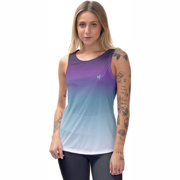 Imagem de Kit 2 Regata Blusa Feminina Ginástica Pilates Academia Caminhada Tecido Leve