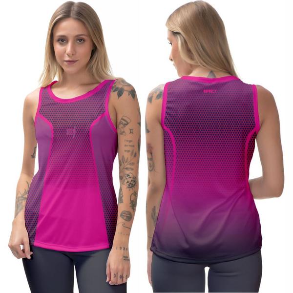 Imagem de Kit 2 Regata fitness Academia Feminina 2 Camiseta dry ciclismo Musculação Treino